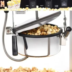 Popcornmaskine med teflongryde - Professionel og brugervenlig | Effekt: 1400 W New