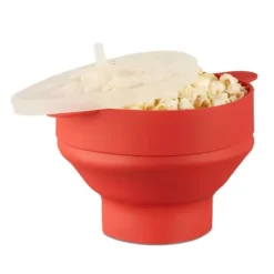 Popcornmaskine, silikone, 14.5x25.5x25.5 cm Hot