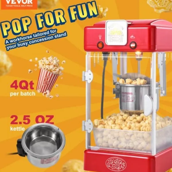 Popcornmaskine 24x27,5x47,5 cm Rød Online