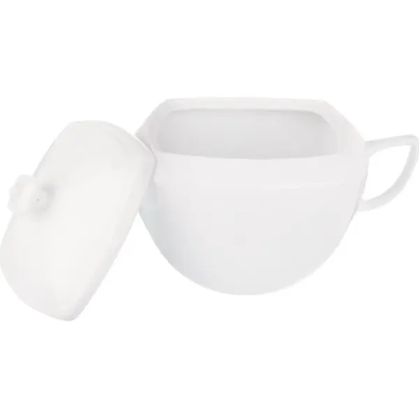 Serveringsfad & Skåle>Porcelæns suppeterrin med låg 3,5 l