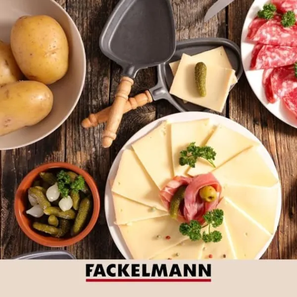 Potatisstöt med dubbel spak och 3-stiftsgaffel - FACKELMANN - För potatis Discount