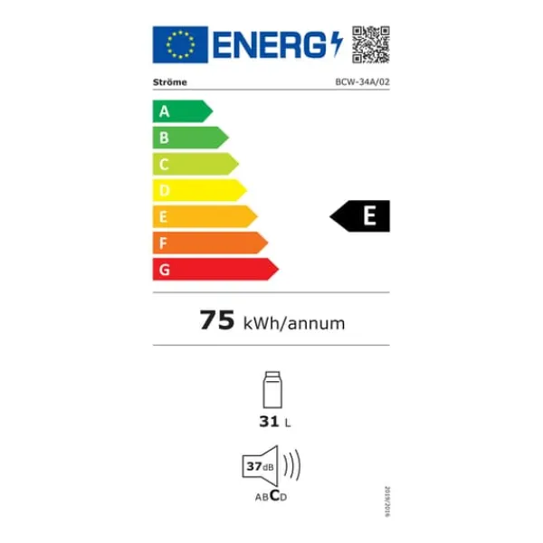 Power vinkøleskab til 12 flasker - Svart Discount
