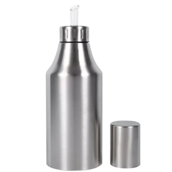 Praktisk Rustfri Stål Oliedåse med Dryp-Eddike Dispenser Køkkenartikler (1000ml) Sale