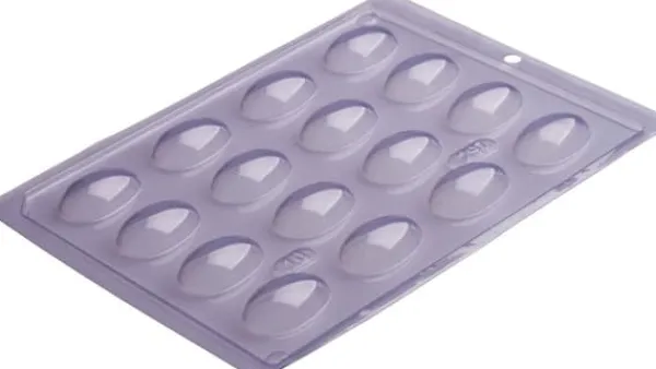 Køkkenforme>Pralinform Ägg 10g Chokladform - Porto Formas 297