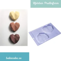 Pralinform Hjärta Diamant - Porto Formas 01 - Special 3 Part Mold Outlet