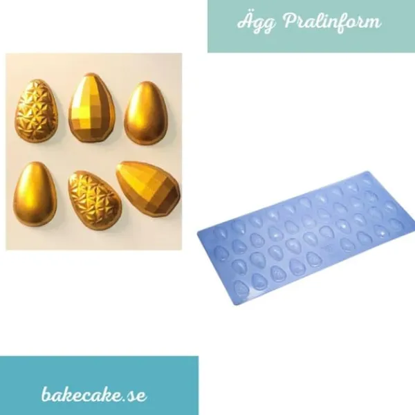 Pralinform Mönstrat Ägg - Chokladform - Porto Formas 863 New