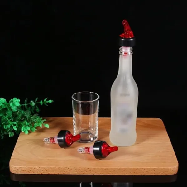 Flaskepropper>Præcis målt flow vincocktaildispenser - 35 ml rød