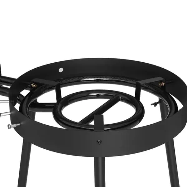 Mustang Gasbrændere>Premium ringbrændersæt med dobbelte gasringe og paellapande, Ø 40 cm