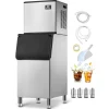 Professionel Ismaskine, 550 LBS/24 Timer, Med 300 LBS Opbevaringsbeholder, Automatisk Selvrensning Hot