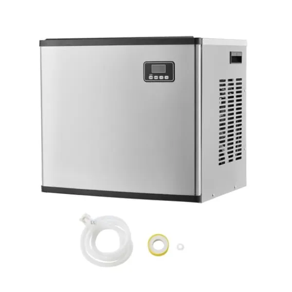 Isproducenter>Professionel Ismaskine 400 LBS/24 Timer, 300 LBS Opbevaringsbeholder, Automatisk Selvrensning