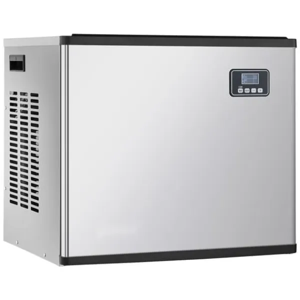 Isproducenter>Professionel Ismaskine 400 LBS/24 Timer, 300 LBS Opbevaringsbeholder, Automatisk Selvrensning