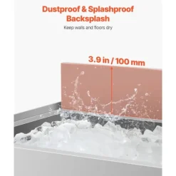 Professionel Isspand 95,3l, Under-bar Model, Med Skydelåg, Ideel til Køkkener Online