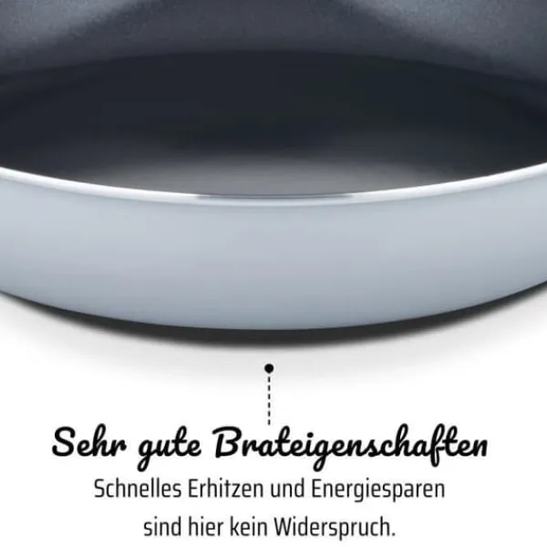 Gryder, Stegepander Og Kasseroller>Professionell stekpanna - GSW - PRO BASIC - 36 cm - Induktion - Tjock smidd aluminium - Gastronomikvalitet