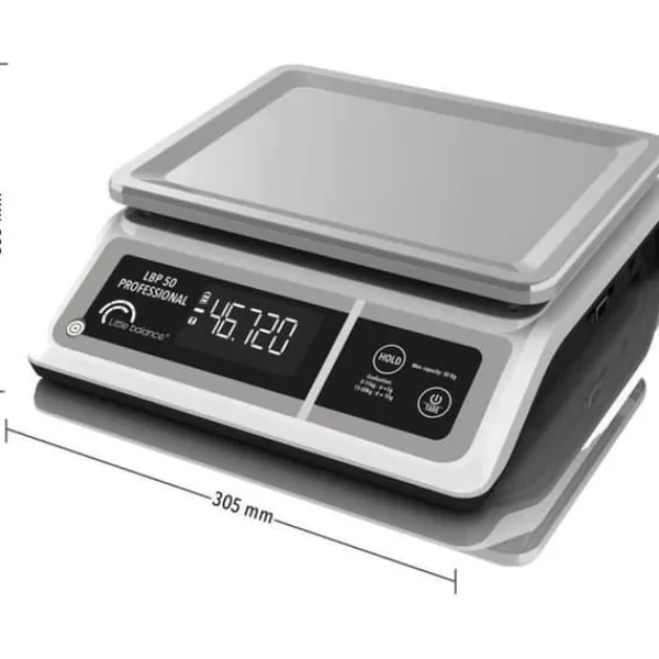 Professionell våg - LBP 50 Professional - USB - Grå - LITT BALANS - Köksvåg - 50 kg Outlet