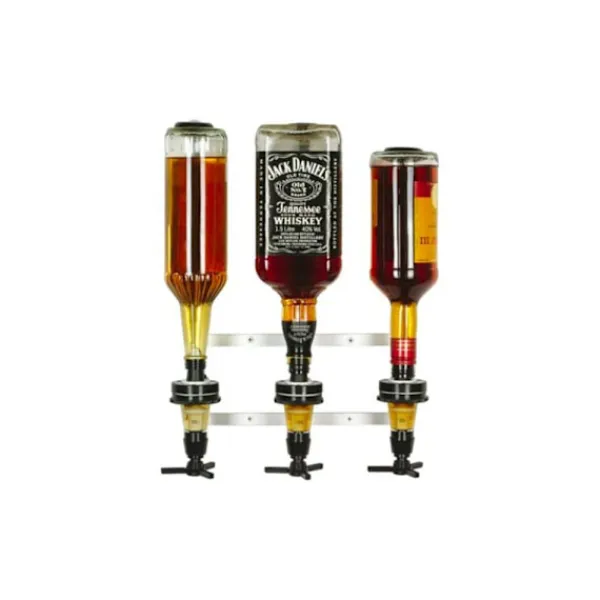 Vinflaskeholdere>Professionelt alkoholdispenser til 0,7 - 1,0 L flasker - alkoholdispenser til 3 flasker