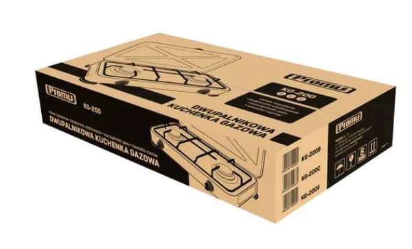Portable Komfurer>PROMIS KG200 SORT gaskomfur UDEN REDUCER