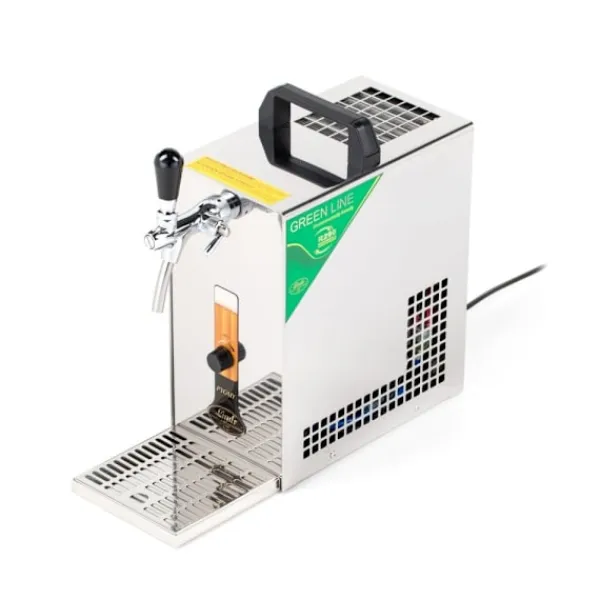 PYGMY 20 / K, ølkølere, ølautomater øl med membranpumpe 1 linje tør køling anordning fremstillet af rustfrit stål, 25 l/h kraftværk, KEG:5 liters adap | CDON Hot