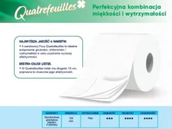 Quatrefeuilles toiletpapir 10 ruller hvidt Outlet