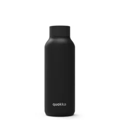Beholdere Til Mad & Drikkevarer>Quokka Solid - Stainless steel double wall vacuum insulated water bottle, portable thermos 510 ml (Jet Black)