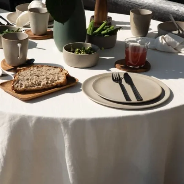 Raw Beige Sand Dinner Plate, Ø 28cm - Aida Best