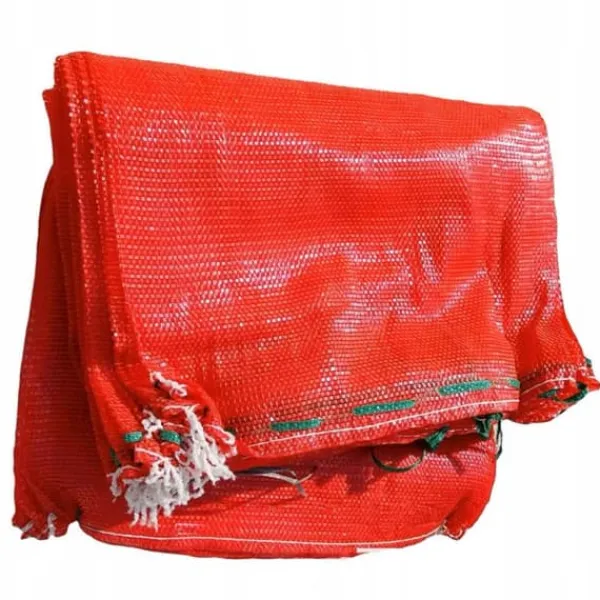 Madopbevaringsposer>Rød raschelpose 60x90 cm 30-35 kg 100 stk.