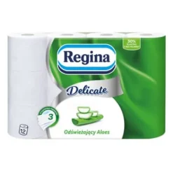 Regina Delicate Aloe Vera Toiletpapir 12 Ruller Hot