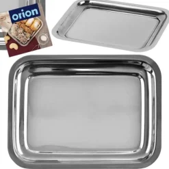 Rektangulært serveringsbakke i stål 21,5x16,5 cm Best