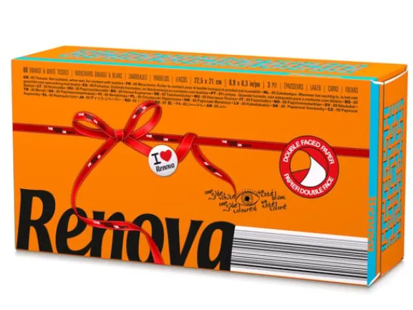 Renova aftagelige orange hygiejniske vådservietter 80 stk. Online