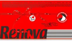Renova Aftageligt væv Rød 80 stk