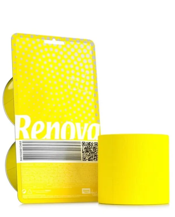 Toiletpapir>Renova Crystal 2R Gult toiletpapir