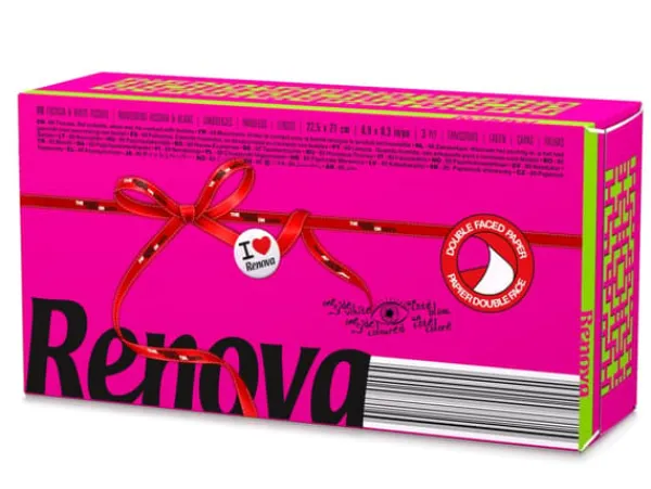 Renova lyserøde aftagelige servietter 80 stk. Clearance