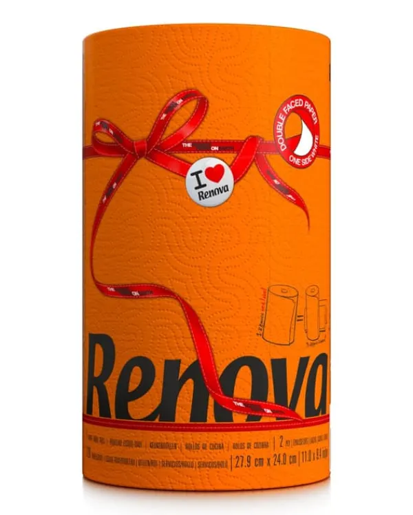 Renova Papirhåndklæde Orange 1R Sale