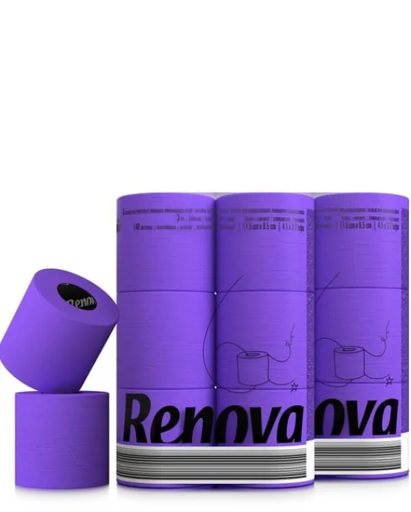 Toiletpapir>Renova 6R Lilla Toiletpapir