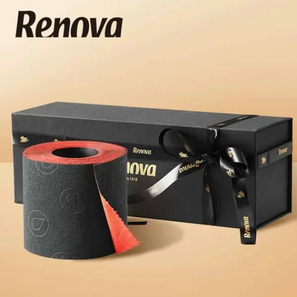 Toiletpapir>RENOVA Rouge & Noire luksustoiletpapir 4-lags 3 ruller