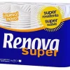 Toiletpapir>Renova Super Toiletpapir 16,3m 2-lags 130 ark 24 ruller