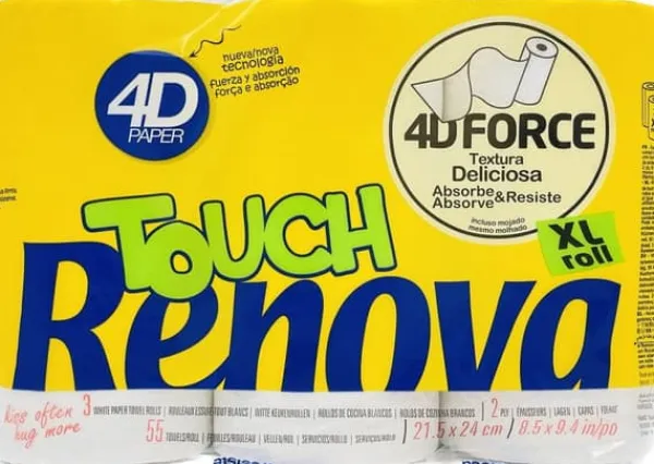 Aftørringspapir>Renova Touch 3R papirhåndklæde