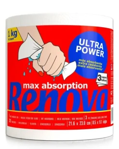 Aftørringspapir>Renova Ultra Power 1R papirhåndklæde