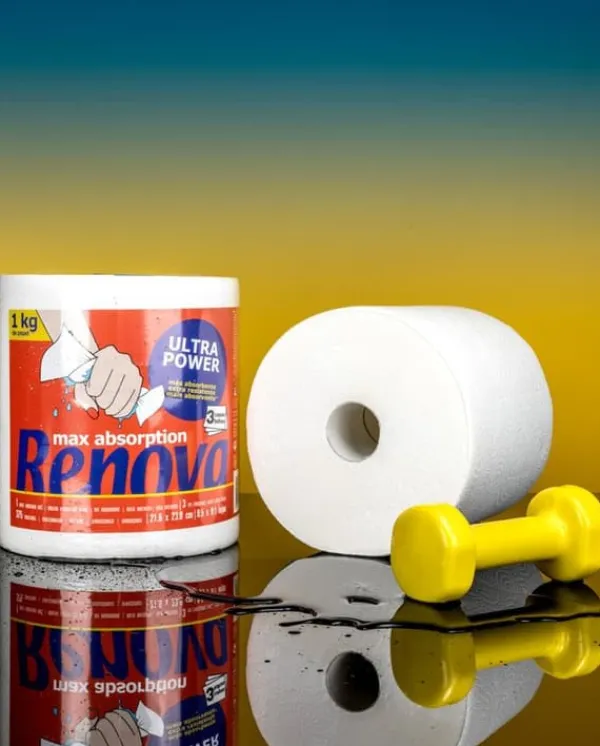 Aftørringspapir>Renova Ultra Power 1R papirhåndklæde