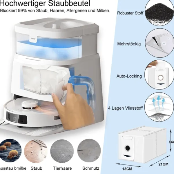 Støvsugertilbehør>Reservedelssæt til Ecovacs Deebot T30 Omni, T30 Pro Omni, T30 Max
