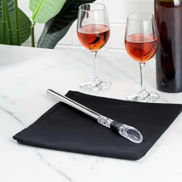 Restaurantware-Bar 3-i-1 vinkølerstang, 1 hurtig isfri vinkølerstang - Rustfri stål flaskekølerstang, Til vinelskere Discount