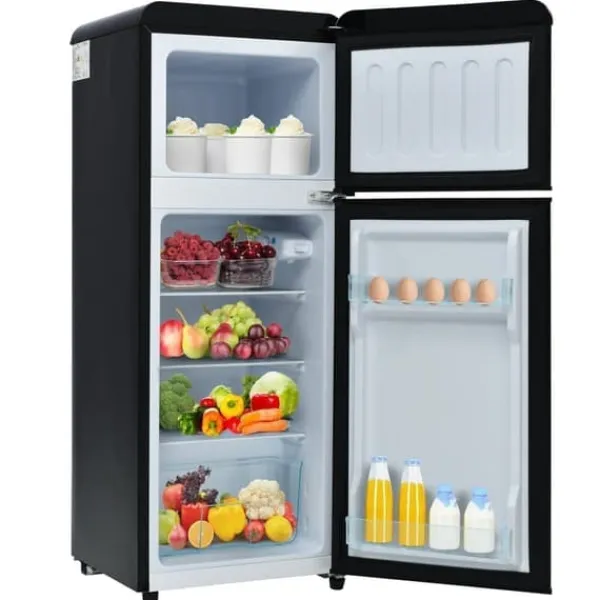 Kombineret Køle- & Fryseskab>Retro Køleskab, Køle-/fryseskab, 105,5 cm, 92L, 28L fryser, Energiklasse D