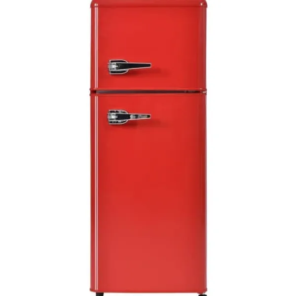 Retro-Køleskab, Køle-/fryseskab, 105,5 cm, 92L, 28L fryser, 116 kWh/år Hot