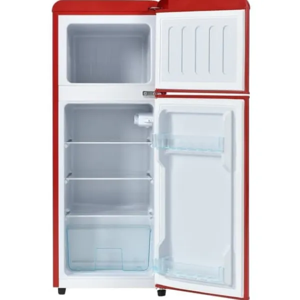 Retro-Køleskab, Køle-/fryseskab, 105,5 cm, 92L, 28L fryser, 116 kWh/år Hot