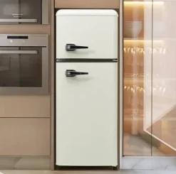 Kombineret Køle- & Fryseskab>Retro-Køleskab, Køle-/fryseskab, 105,5 cm, 92L, 28L fryser, 116 kWh/år