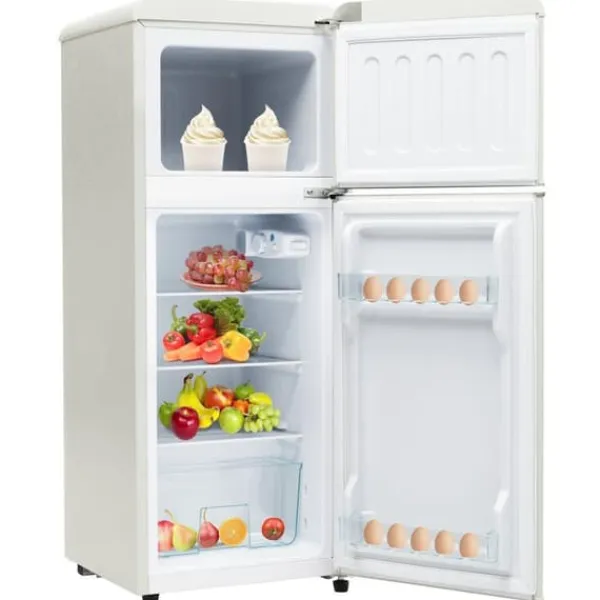 Kombineret Køle- & Fryseskab>Retro-Køleskab, Køle-/fryseskab, 105,5 cm, 92L, 28L fryser, 116 kWh/år