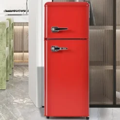 Kombineret Køle- & Fryseskab>Retro-Køleskab, Køle-/fryseskab, 105,5 cm, 92L, 28L fryser, 116 kWh/år