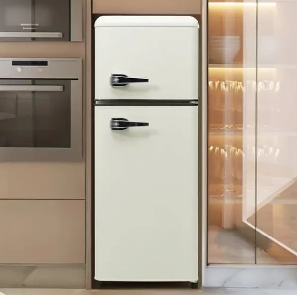 Retro-Køleskab, Køle-/fryseskab, 105,5 cm, 92L, 28L fryser, 116 kWh/år Sale