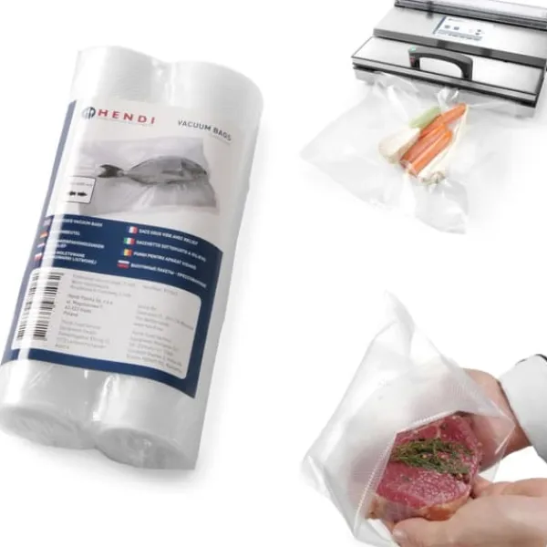 Riftede poser til båndvakuumpakkemaskiner 280x6000mm 2 RULLER Discount