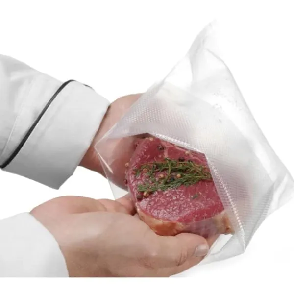 Vakuumpakkere>Riftede poser til båndvakuumpakkemaskiner 150x400mm 100 stk.