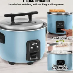 Riskoger, 10 L, 48x39x33 cm, Non-stick, Kommerciel New